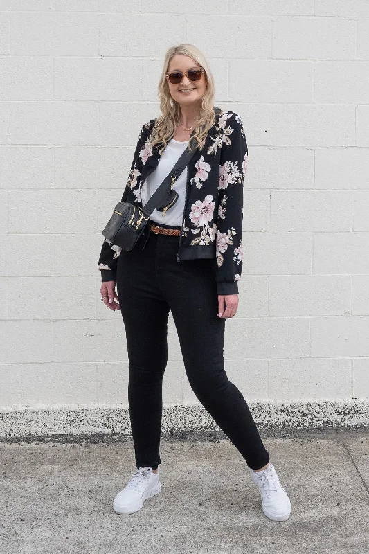 Rochell Floral Zip Up