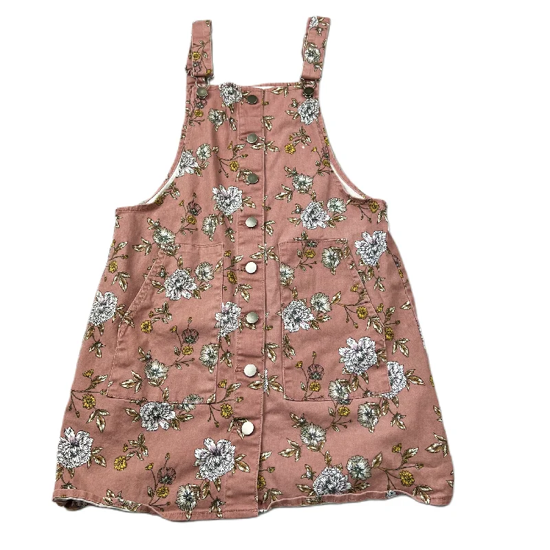 Floral Print Overalls By Tinseltown, Size: M