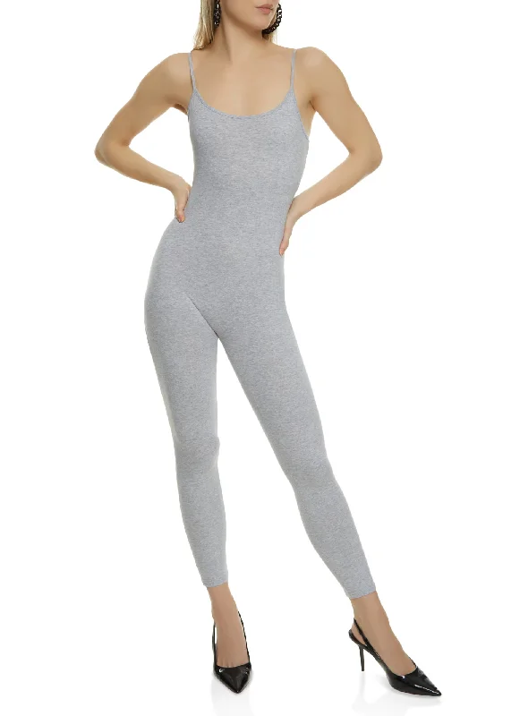 Sleeveless Scoop Neck Catsuit