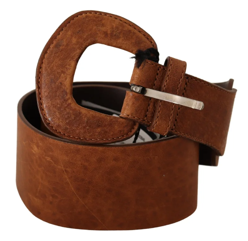 Costume National Leather Fashion Waist Buckle Women's Belt