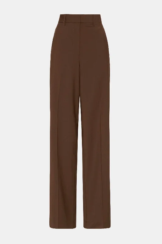 Relaxed Tailored Trouser in Coffee