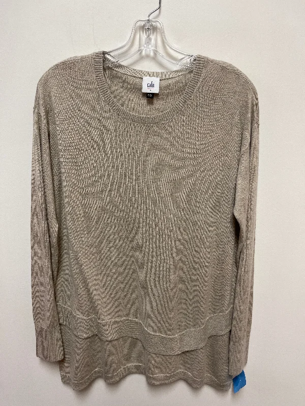 Top Long Sleeve By Cabi In Cream, Size: S