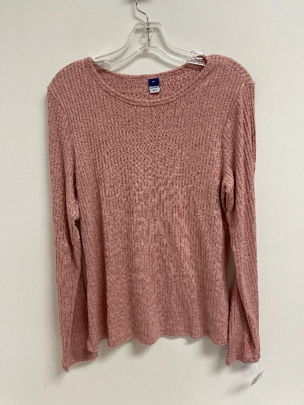 Top Long Sleeve By Old Navy In Pink, Size: Xl